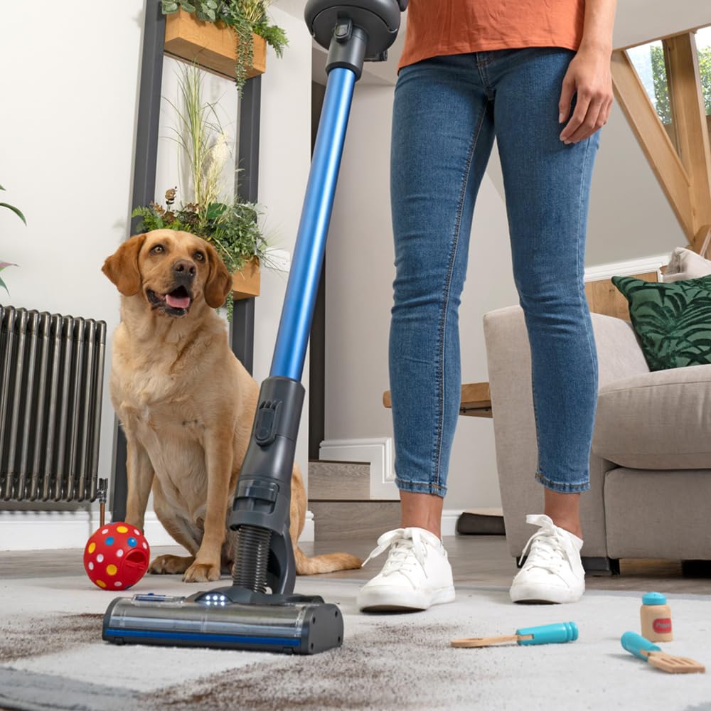 Henry Quick Pet 916634, Cordless Vacuum Cleaner, Blue, 25.2 W, 68 Decibeles