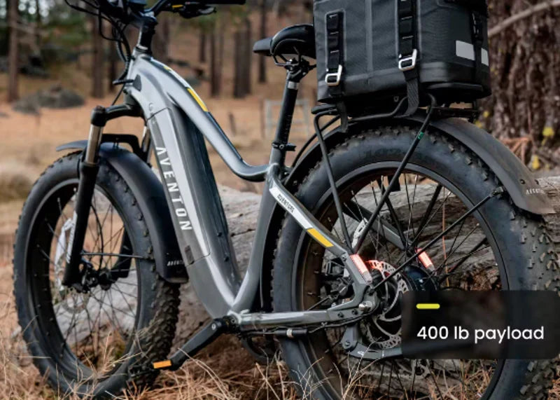 Aventon Aventure.2 Step-Through Fat Tire E-bike in Cobalt Blue