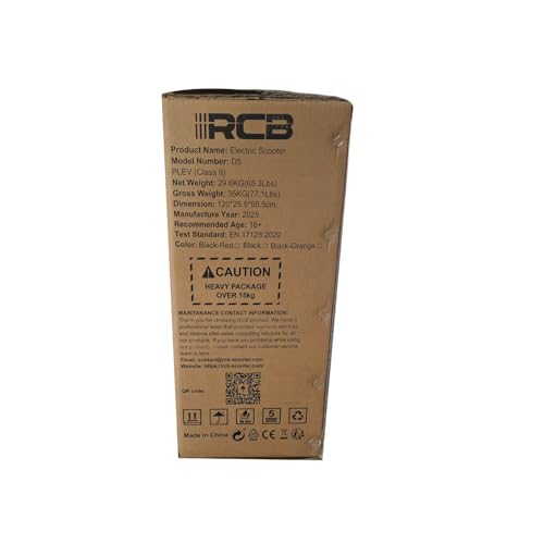 RCB D5 Electric Scooter Adults, E-Scooter, 90-100KM Range, 20.8Ah Battery, 500W Motor
