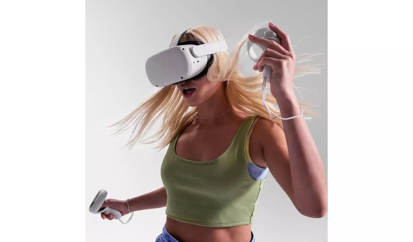 Meta Quest 2 - Advanced All-In-One VR Headset - 128 GB for Personal Computer, white