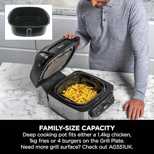 Ninja Foodi Max AG551UK Health Grill & Air Fryer - Grey