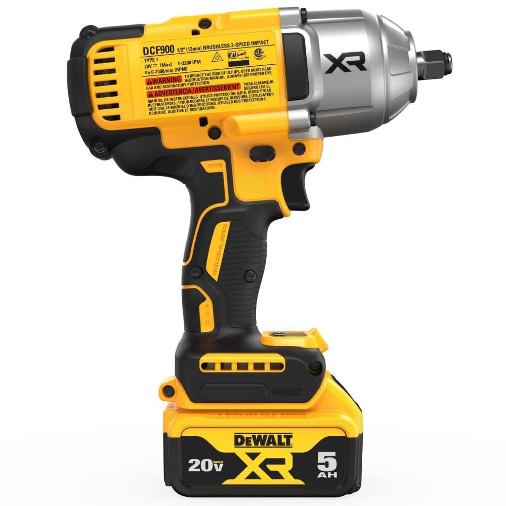 DEWALT 20V MAX Cordless Impact Wrench Kit, 20V MAX, 1/2" Hog Ring