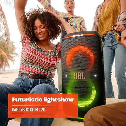 JBL PartyBox Club 120 Portable Bluetooth Party Speaker with Foldable Handle