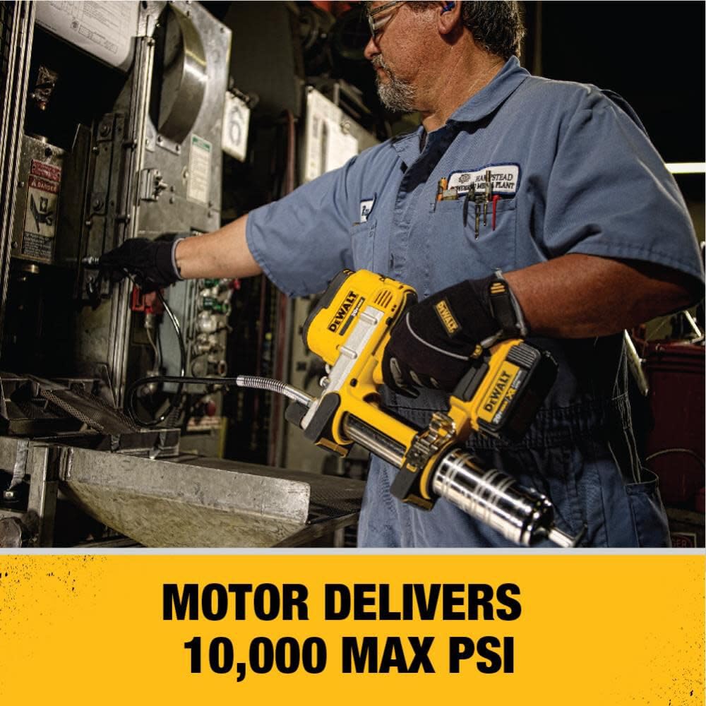 DEWALT 20V MAX Grease Gun Kit, Cordless, 42” Long Hose