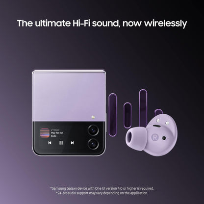 Samsung Galaxy Buds2 Pro Wireless Earphones, 2 Year Extended Manufacturer Warranty, Bora Purple (UK Version)