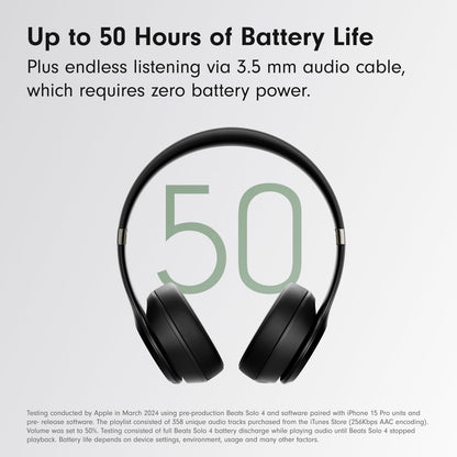 Beats Solo 4 – Wireless Bluetooth On-Ear Headphones, Apple & Android Compatible