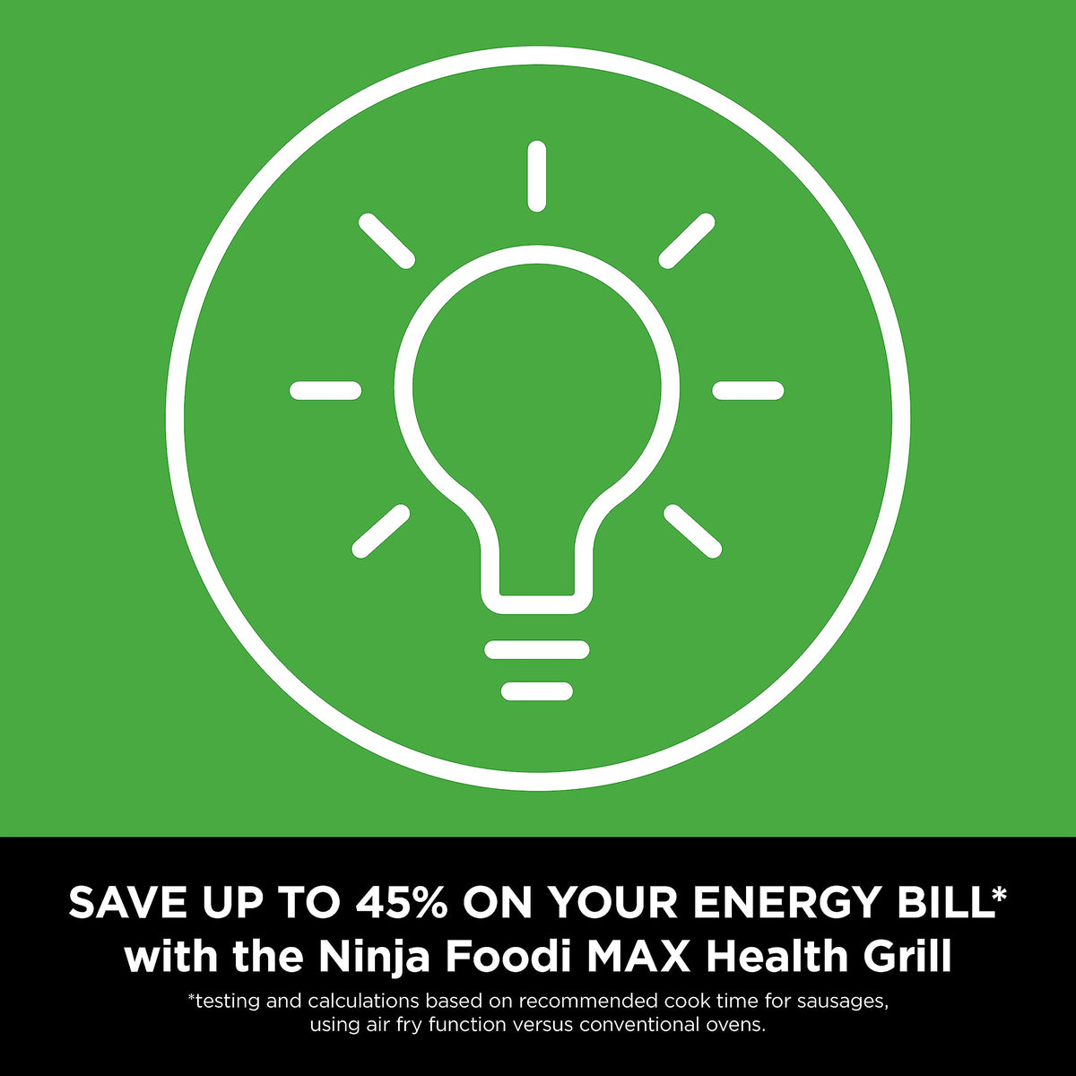 Ninja Foodi MAX Health Grill & Air Fryer with Digital Cooking Probe, 6-in-1; Grill, Fry, Bake