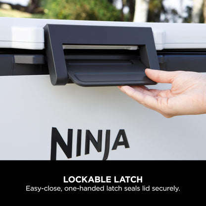 Ninja FrostVault Heavy-Duty Insulated Cool Box, Wheeled Premium Cooler