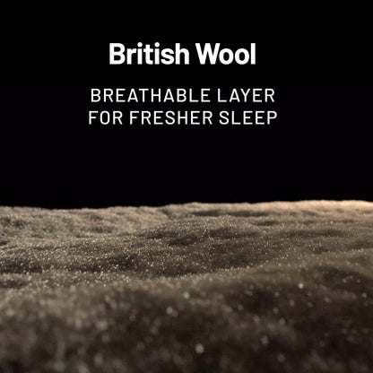 Hybrid Pocket Spring and Foam Mattress with Aerocoil Microsprings and Wool Layer, 28cm Deep, Queen 160x200cm