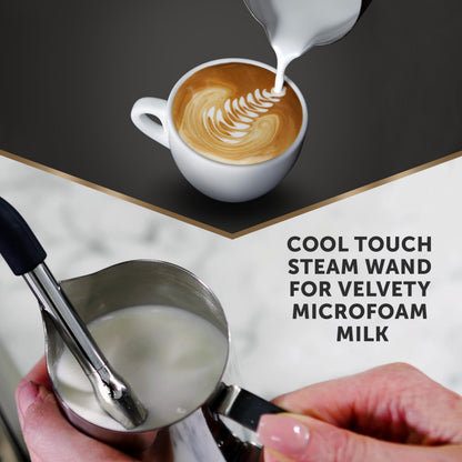 Breville Barista Max Espresso Machine | Latte & Cappuccino Coffee Maker