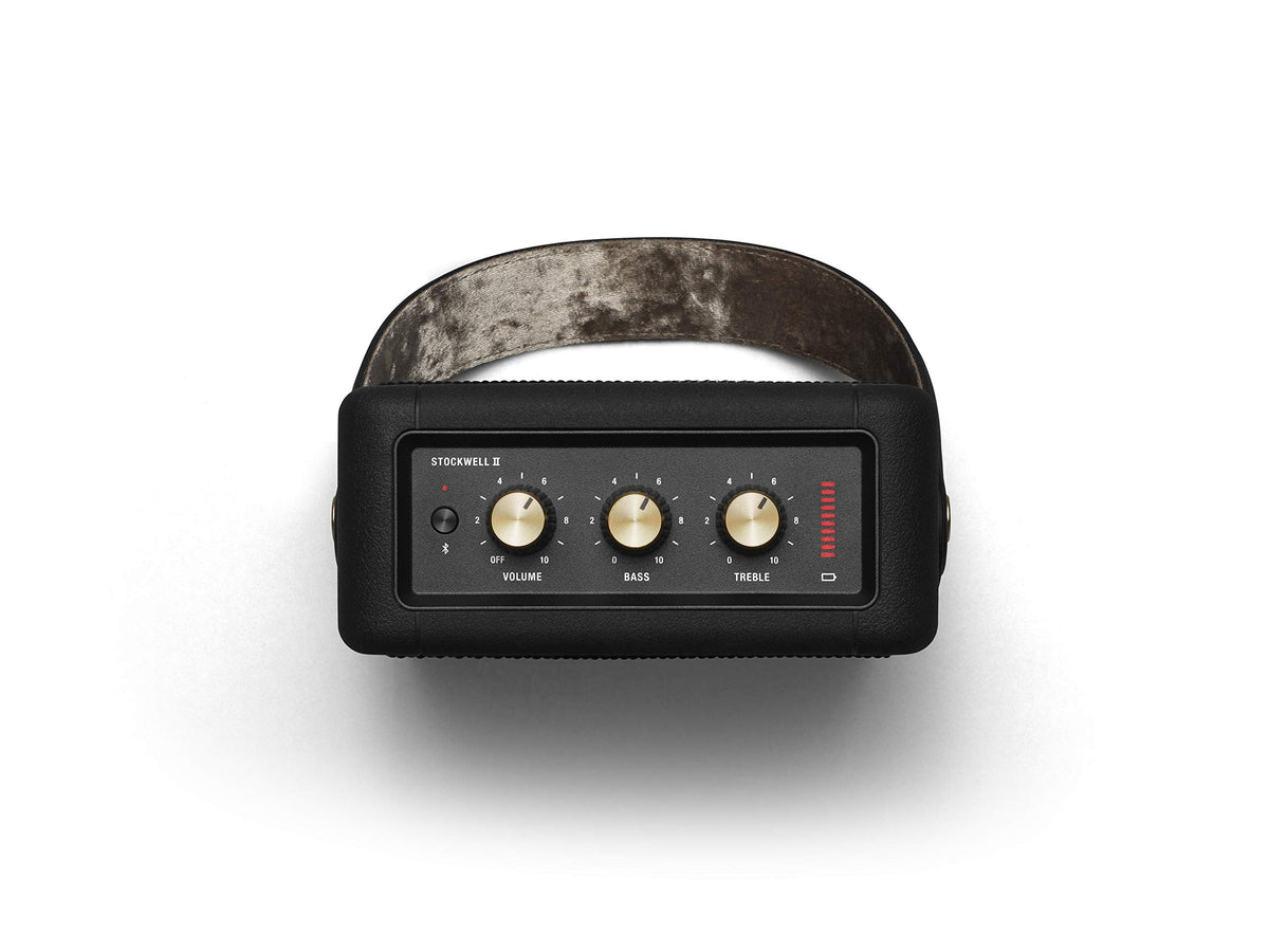 Marshall Stockwell II Wireless Portable Bluetooth Speaker - Black & Brass