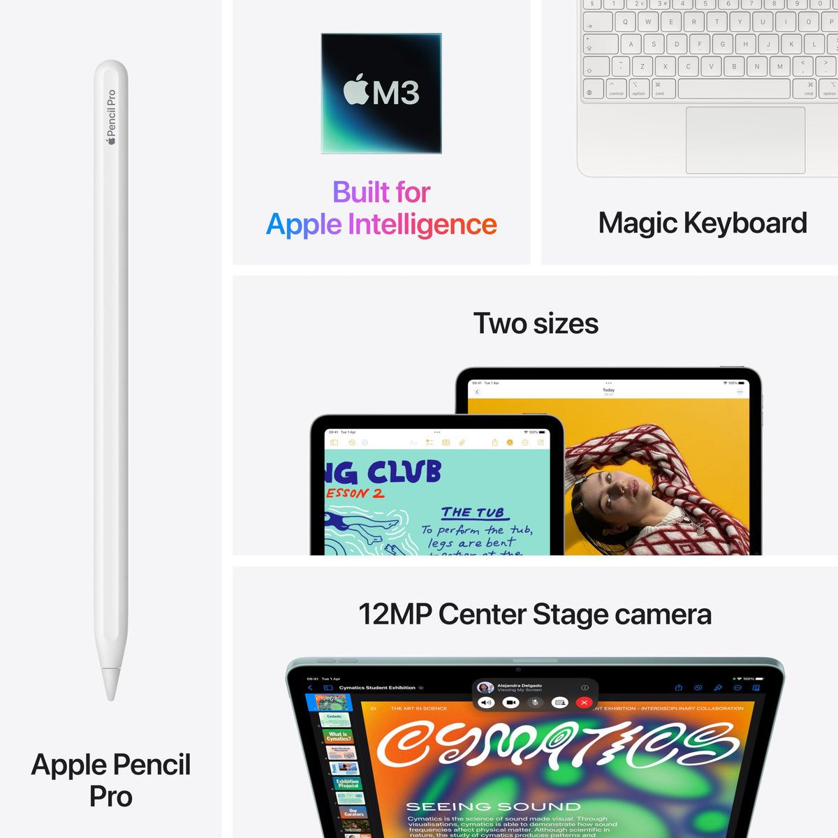 Apple iPad Air 13-inch with M3 chip Built for Apple Intelligence, Liquid Retina Display, 256GB