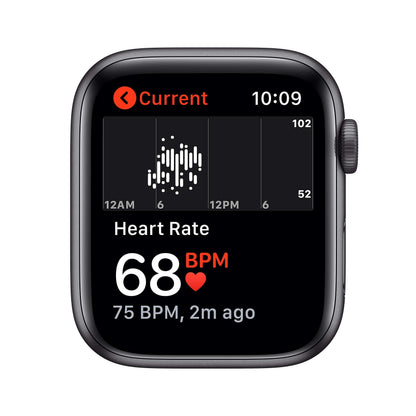 Apple Watch SE 2020 (GPS, 44MM) Space Grey Aluminium Case with Black Sport Band