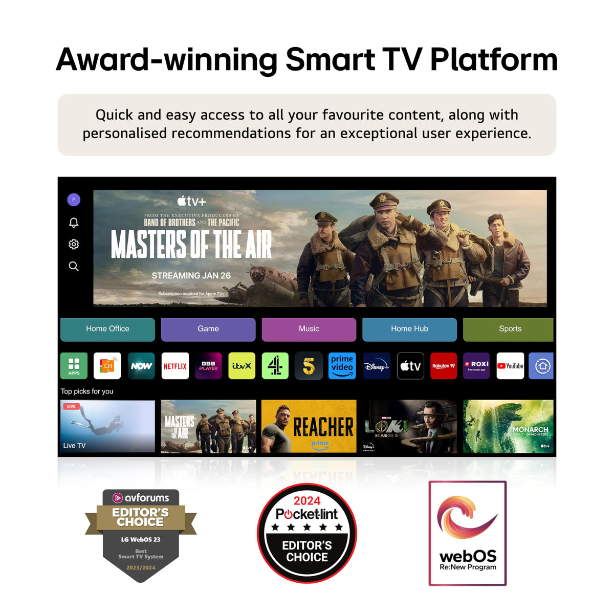 LG 43UT73006LA 43-Inch 4K UHD Smart TV, α5 AI Processor Gen7