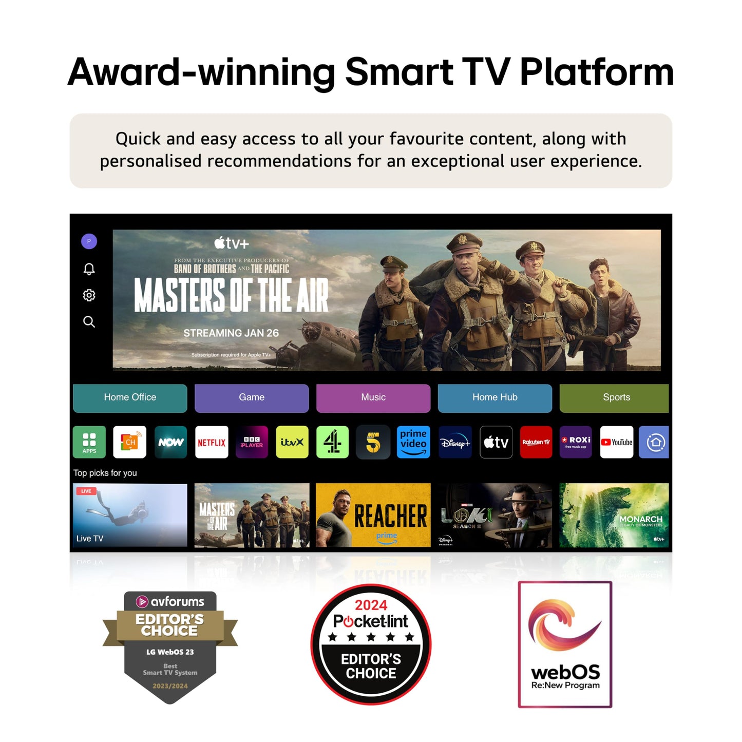 LG evo OLED42C44LA 42-Inch 4K UHD Smart TV