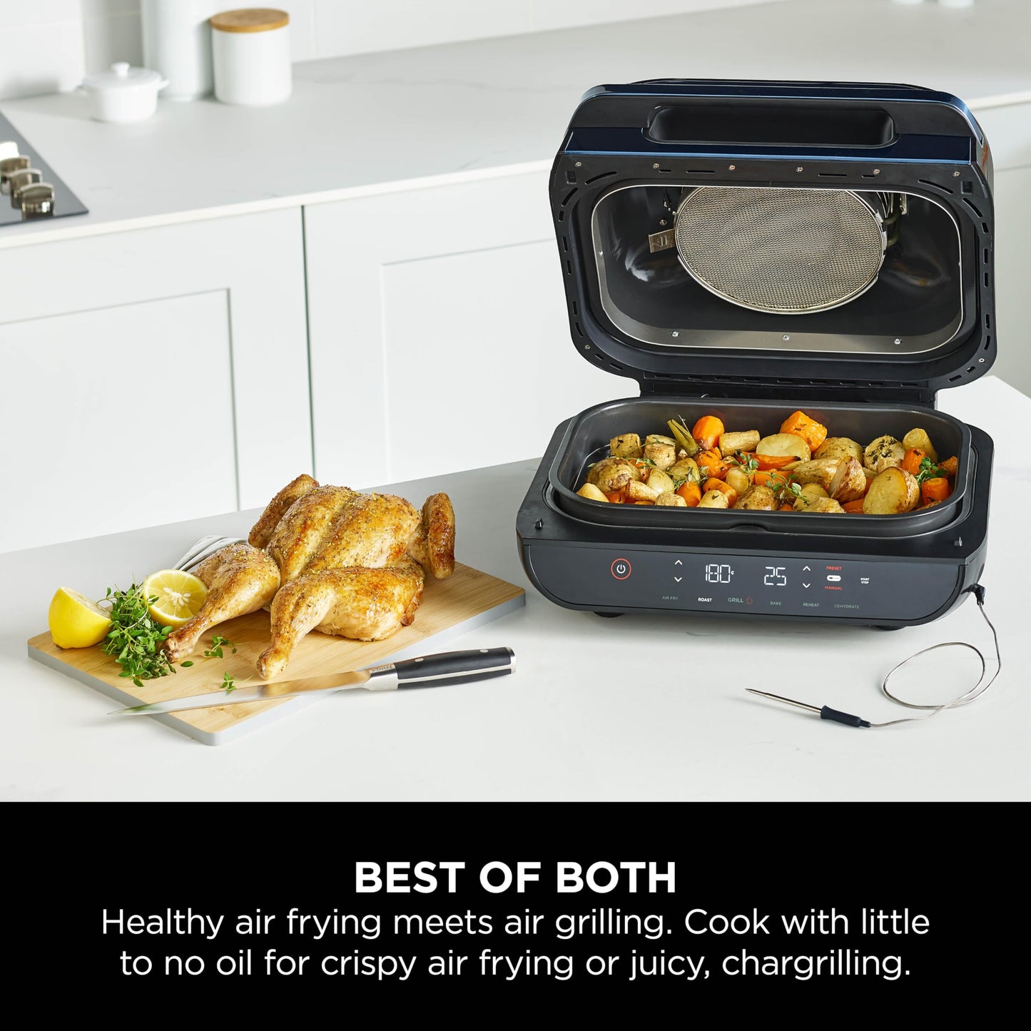 Ninja Foodi Max AG551UK Health Grill & Air Fryer - Grey