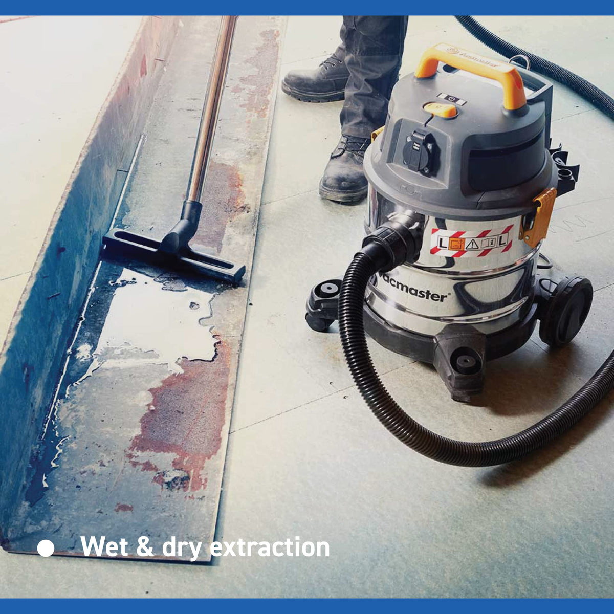 Vacmaster Wet and Dry Vacuum Cleaner 20L. 240V L Class Industrial Dust Extractor.