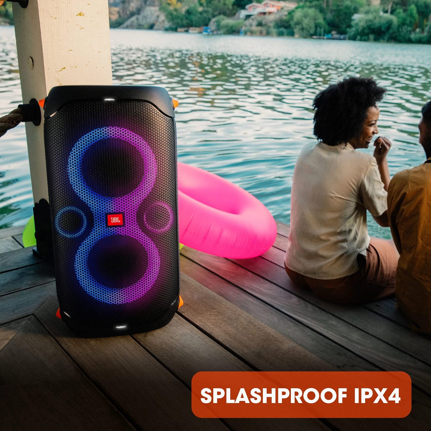 JBL PartyBox 110 in Black - Portable and Rolling Bluetooth Party Speaker