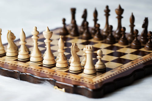 Handmade Wooden Chess Set, Unique Chess Board, Personalized Chess